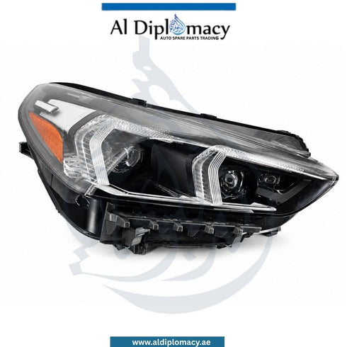BMW X1 Series U11 Headlight Adaptive LED USA Right Side Complete - OEM Part Number 63115A64444 Genuine BMW Used Part