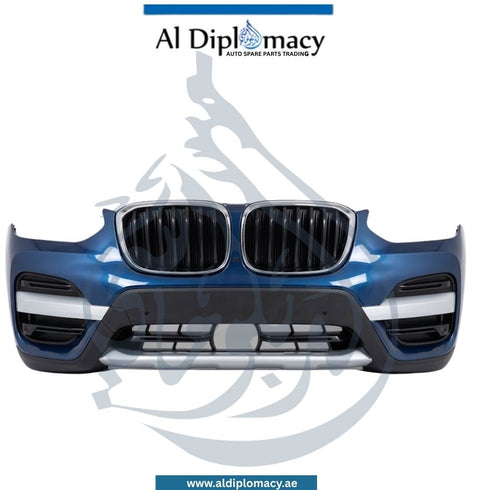 BMW X3 Series G01 Front Bumper, With Sensor Hole, Complete - OEM Part Number 51117484780 Used Genuine