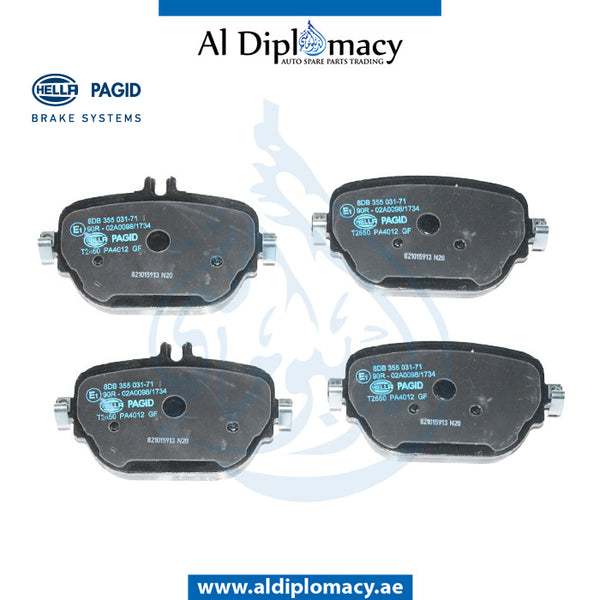 Rear BRAKE Pad, 8DB 355 031-711 for Mercedes-Benz CLS Class W213 (2017-2023) models, Part Number H-0004205602