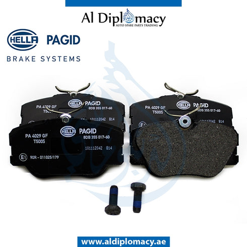 Front BRAKE Pad, 8DB 355.017-601 for Mercedes-Benz C Class W124 (1986-1995) models, Part Number H-0004209920