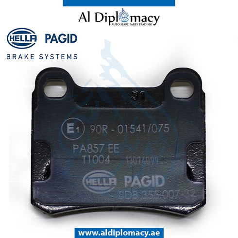 Rear BRAKE Pad, 8DB 355.007-321 for Mercedes-Benz C Class W201 (1982-1993) models