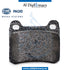 Rear BRAKE Pad, 8DB 355.007-321 for Mercedes-Benz C Class W201 (1982-1993) models