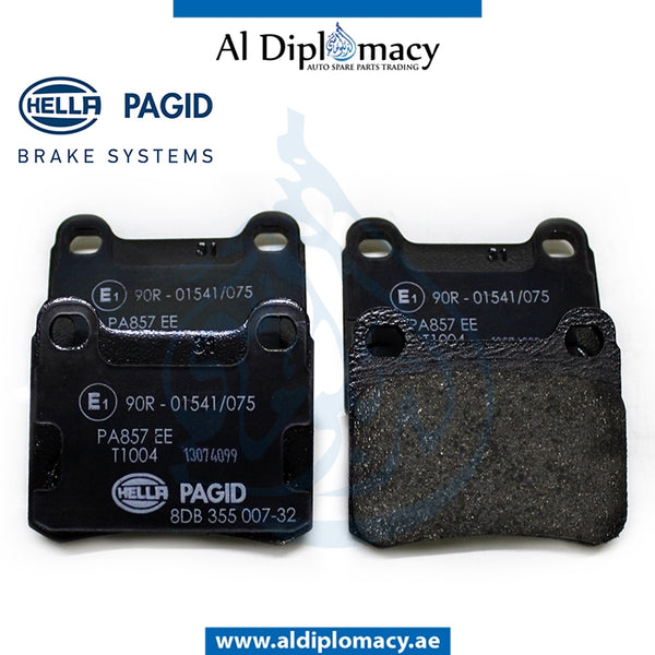 Rear BRAKE Pad, 8DB 355.007-321 for Mercedes-Benz C Class W201 (1982-1993) models, Part Number H-0014200120