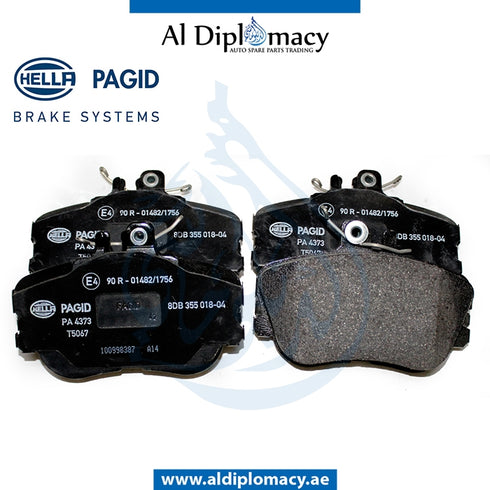 Front BRAKE Pad, 8DB 355.018-041 for Mercedes-Benz C Class W202 (1994-2000) models, Part Number H-0024202220