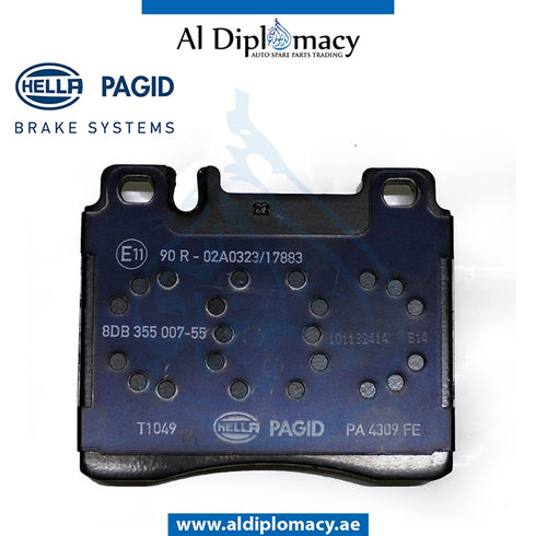 Front BRAKE Pad, 8DB 355.007-551 for Mercedes-Benz S Class W140 (1992-1999) models