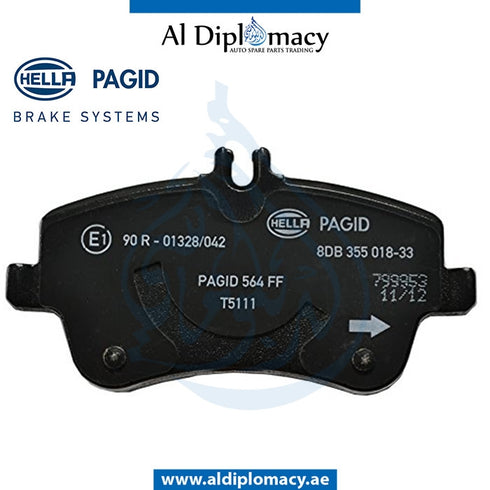 Front BRAKE Pad, 8DB 355 018-331 for Mercedes-Benz C Class C209 (2002-2010) models