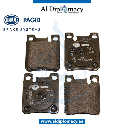 Rear BRAKE Pad, 8DB 355.007-581 for Mercedes-Benz C Class W202 (1994-2000) models, Part Number H-0044201620