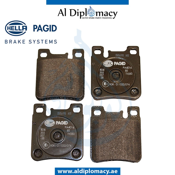 Rear BRAKE Pad, 8DB 355.007-581 for Mercedes-Benz C Class W202 (1994-2000) models, Part Number H-0044201620