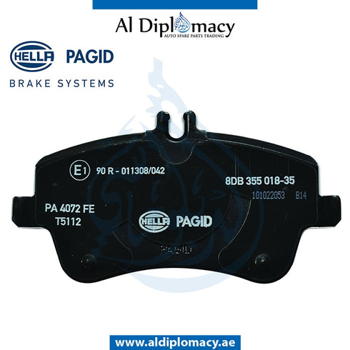Front BRAKE Pad, 8DB 355 018-351 for Mercedes-Benz C Class C209 (2002-2010) models, Part Number H-0054206220