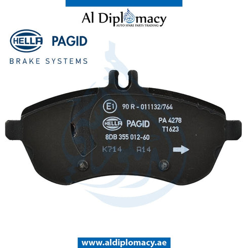 Front BRAKE Pad, 8DB 355 012-601 for Mercedes-Benz C Class W204 (2007-2015) models, Part Number H-0074205620