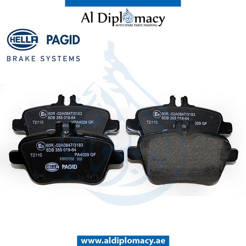 Rear BRAKE Pad, 8DB 355 019-641 for Mercedes-Benz A Class W176 (2012-2018) models, Part Number H-0074209520