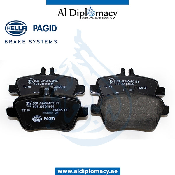 Rear BRAKE Pad, 8DB 355 019-641 for Mercedes-Benz A Class W176 (2012-2018) models, Part Number H-0074209520