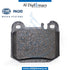 Rear BRAKE Pad, 8DB 355.008-831 for Mercedes-Benz M Class W163 (1998-2005) models