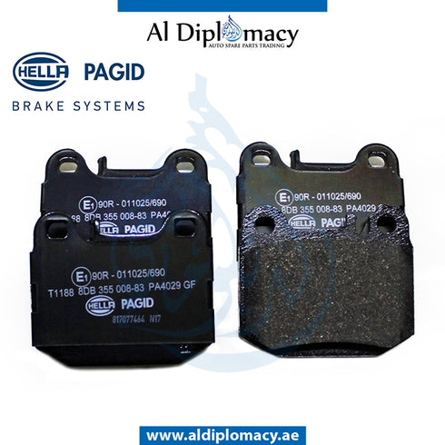 Rear BRAKE Pad, 8DB 355.008-831 for Mercedes-Benz M Class W163 (1998-2005) models, Part Number H-1634201120