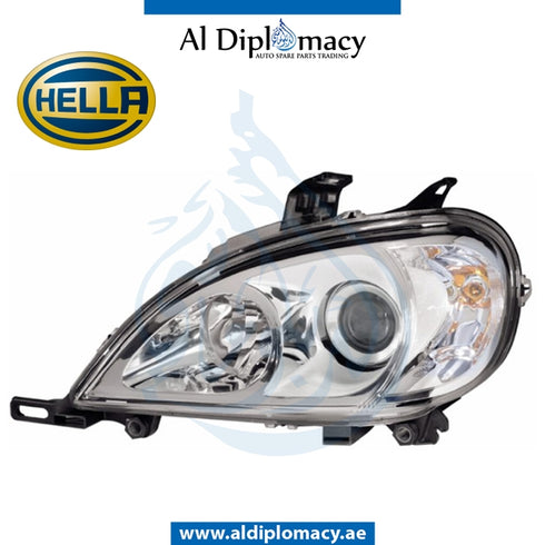 Left Headlight, SINGLE Xenon, 1EL 223 151-191 for Mercedes-Benz M Class W163 (1998-2005) models, Part Number H-1638205161