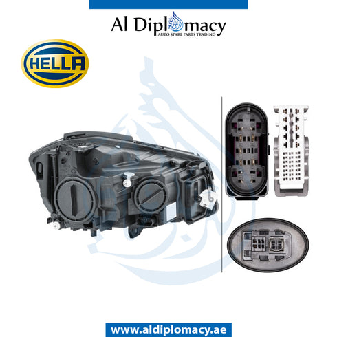 Left Headlight, BI Xenon, 1ZT 010 818-471 for Mercedes-Benz A Class W176 (2012-2018) models