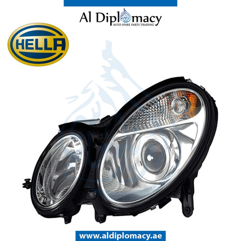 Left Headlight, Normal, 1EL 008 369-071 for Mercedes-Benz E Class W211 (2002-2009) models, Part Number H-2118200161