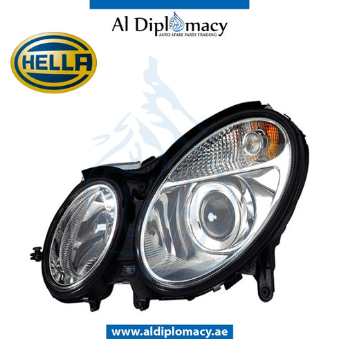 Left Headlight, BI Xenon, 1EL 008 369-091 for Mercedes-Benz E Class W211 (2002-2009) models, Part Number H-2118201361