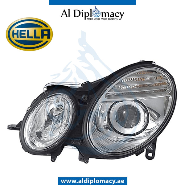 Left Headlight, BI Xenon, 1EL 009 260-551 for Mercedes-Benz E Class W211 (2002-2009) models, Part Number H-2118204761