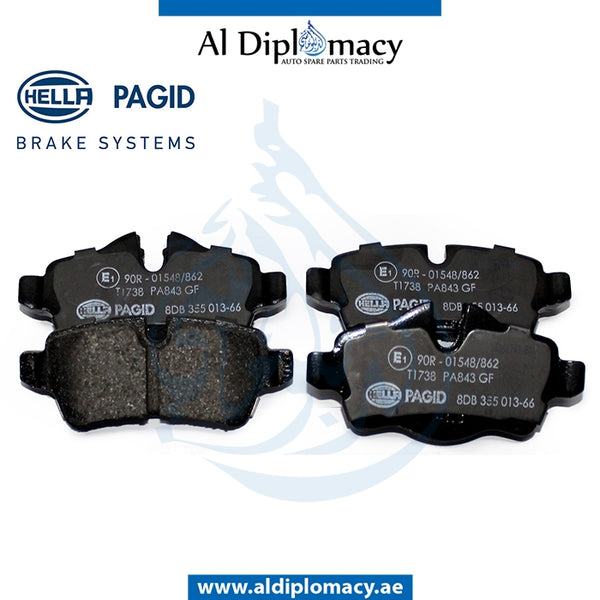 Rear BRAKE Pad, 8DB 355.013-661 for Mini Cooper Mini Clubman R55 (2007-2010) models, Part Number H-34216794059