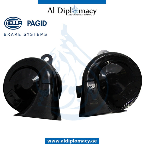 TRUMPET Horn, Set, 12V 400hz, 500HZ for BMW models, Part Number H-3FH 012.010-041