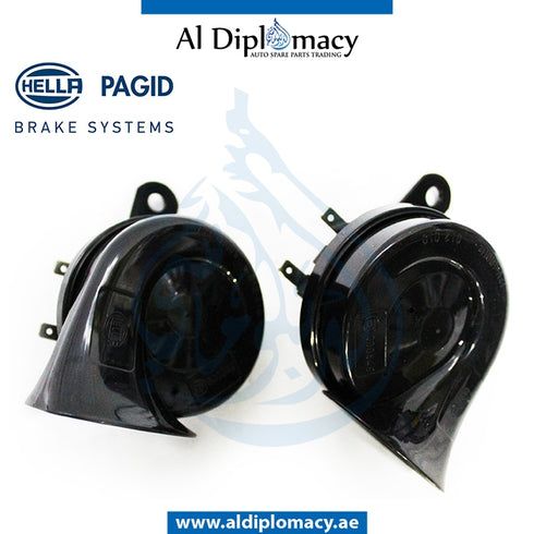 TRUMPET Horn, SET 12V 400hz, 500HZ for Mercedes-Benz models, Part Number H-3FH 012.010-061