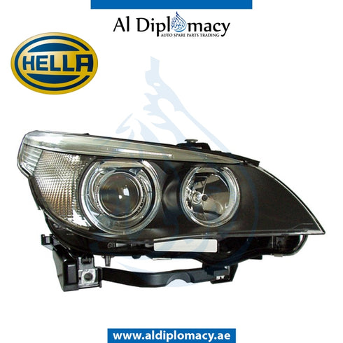 Right Headlight, AKL Xenon, 1EL 160 288-011 for BMW 5 Series E60 (2004-2010) models, Part Number H-63116933182