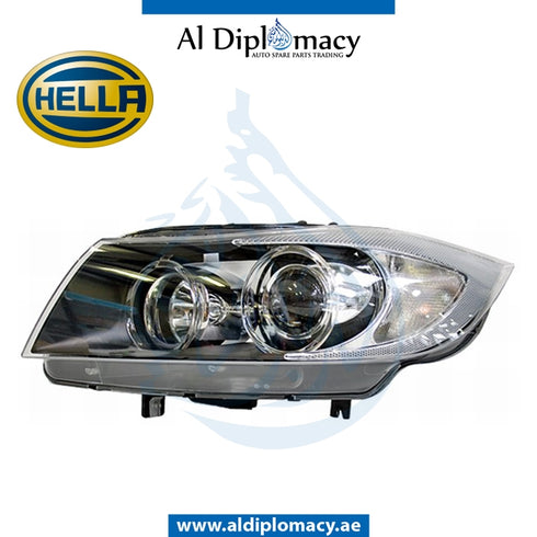 Left Headlight, BI Xenon, 1EL 354 687-011 for BMW 3 Series E90 (2005-2011) models, Part Number H-63117161667