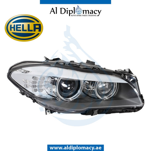 Right Headlight, BI Xenon, 1EL 010 131-521 for BMW 5 Series F10 (2010-2016) models, Part Number H-63117271912