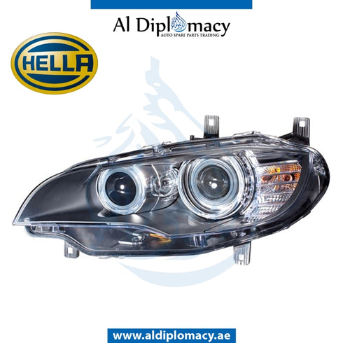 Left Headlight, ADAPTIVE Xenon, 1ZS 009 645-511 for BMW X6 Series E70 (2006-2013) models, Part Number H-63117287013