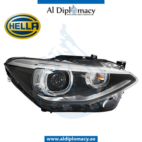 Left Headlight, BI Xenon, 1EL 010 741-551 for BMW 1 Series F20 (2011-2015) models, Part Number H-63117296913