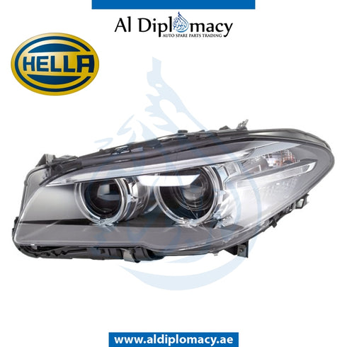 Left Headlight, ADAPTIVE Xenon, 1ZT 011 087-911 for BMW 5 Series F10 (2010-2016) models, Part Number H-63117343907