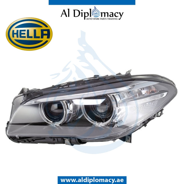 Left Headlight, BI Xenon, 1EL 011 087-711 for BMW 5 Series F10 (2010-2016) models, Part Number H-63117343911