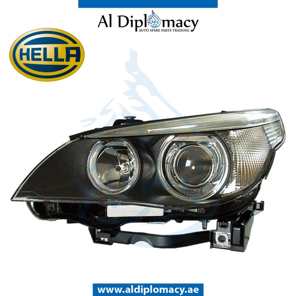Left Headlight, AKL Xenon, 1EL 163 073-011 for BMW 5 Series E60 (2004-2010) models, Part Number H-63127160149