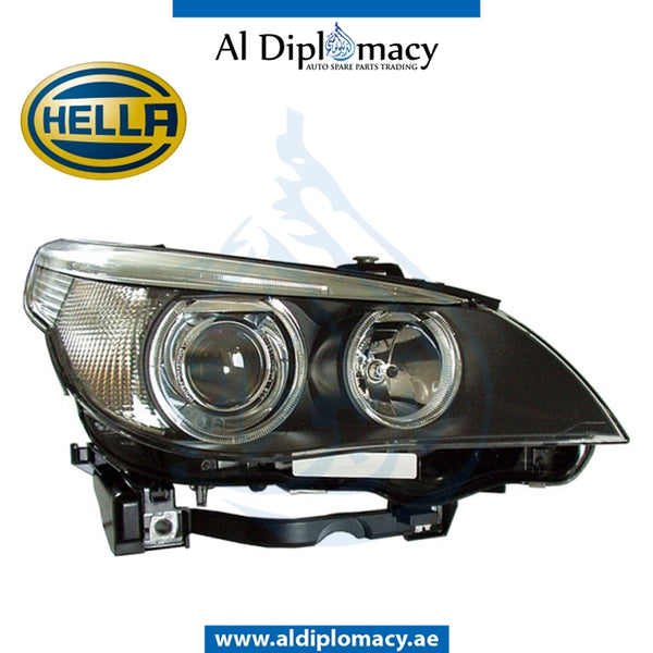 Right Headlight, AKL Xenon, 1EL 163 074-011 for BMW 5 Series E60 (2004-2010) models, Part Number H-63127160150