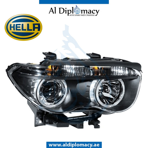 Right Headlight, SINGLE Xenon, 1EL 158 084-011 for BMW 7 Series E65 (2001-2008) models, Part Number H-63127165452