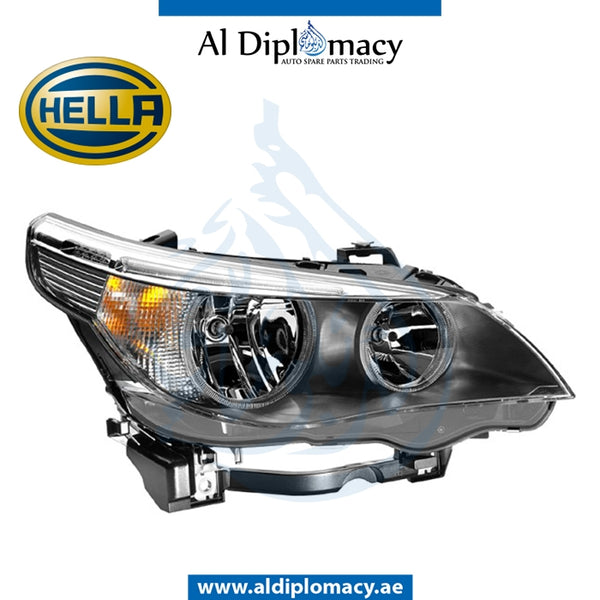 Right Headlight, Normal, 1EF 008.673-081 for BMW 5 Series E60 (2007-2010) models, Part Number H-63127165562