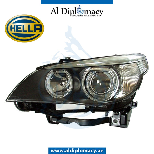 Left Headlight, BI Xenon, 1EL 160 295-001 for BMW 5 Series E60 (2004-2010) models, Part Number H-63127165567