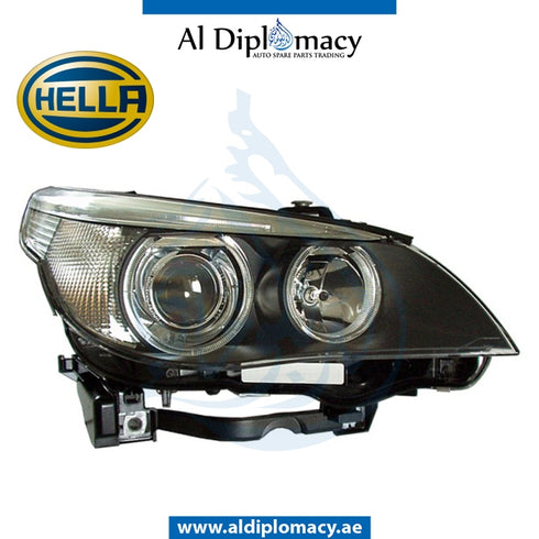 Right Headlight, BI Xenon, 1EL 160 296-001 for BMW 5 Series E60 (2004-2010) models, Part Number H-63127165568