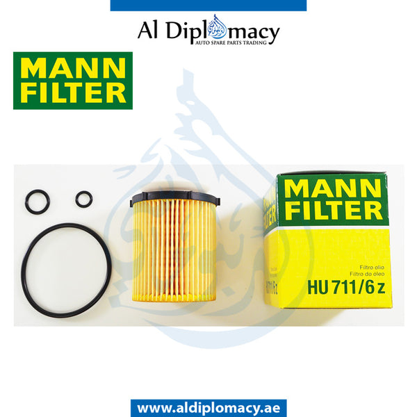 ENGINE OIL FILTER Hu711/6z for Mercedes-Benz A Class H247 (2018-2020) models, Part Number MAN-2701800109