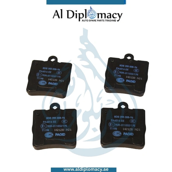 Mercedes-Benz C Class W202 Rear Brake Pad 8DB355008961 , Hella - Part Number 0034202720