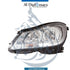 Mercedes-Benz C Class W204 Headlight, Normal, Silver, Left Side 2012 - OEM Part Number 2048204959