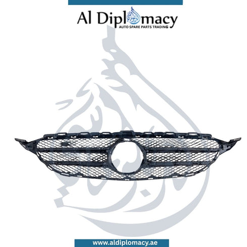 Mercedes-Benz C Class W205 Show Grille, Silver - Taiwan - OEM Part Number 2058880160