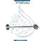 Rear Mercedes-Benz C-Class W205 Stabilizer Link Left 02.30.356 - OEM 2053260317
