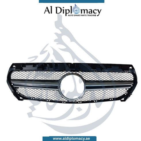 Mercedes-Benz CLA Class W117 Show Grille, CLA45 Look, Silver - OEM Part Number A1178880460 Taiwan Brand