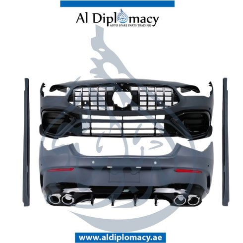 Mercedes-Benz CLA Class W118 CLA45 2019 Up Complete Bodykit Front Bumper Rear Bumper GT Grille Side Skirt And Exhaust - China