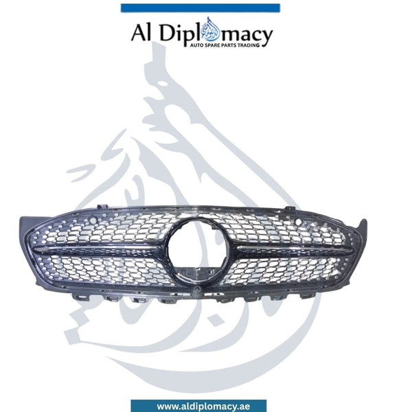 Mercedes-Benz Cla Class W118 Show Grille, Diamond Style, With Camera Hole, Black - OEM Part Number A1188800902 China
