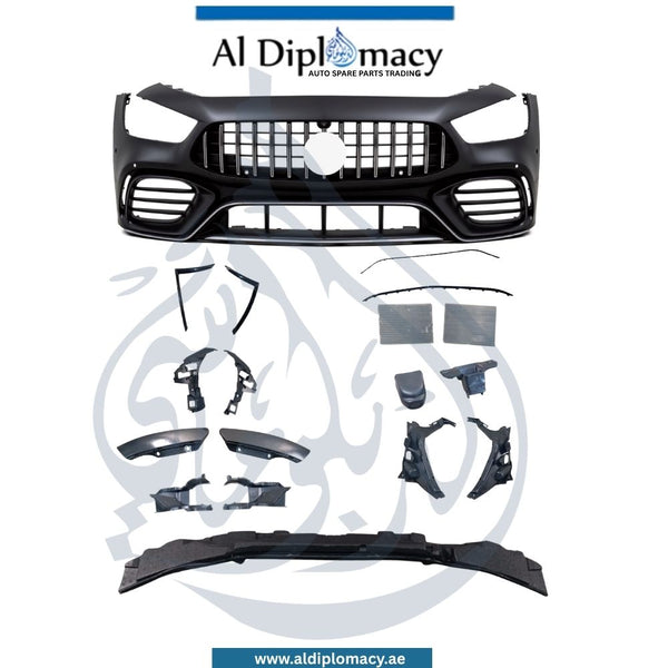 Mercedes-Benz CLS Class C257 GT63 Look Complete Front Bumper With Sensor Holes, Show Grille And Premium AMG Styling China