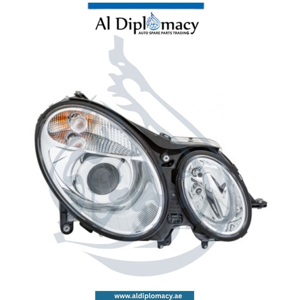 Mercedes-Benz E Class W211 Headlight Bi Xenon Right Side - OEM Part Number A2118201461 Hella