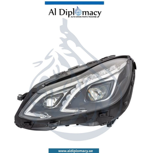 Mercedes-Benz E Class W212 Left Side Headlight Dynamic Led 1EX 011-066-671 OEM Part Number 2128202339 Hella Brand